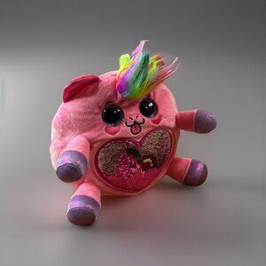 Zuru Rainbocorns Surprise 9” Pink Kittycorn Stuffed Plush Cherry Heart Sequins